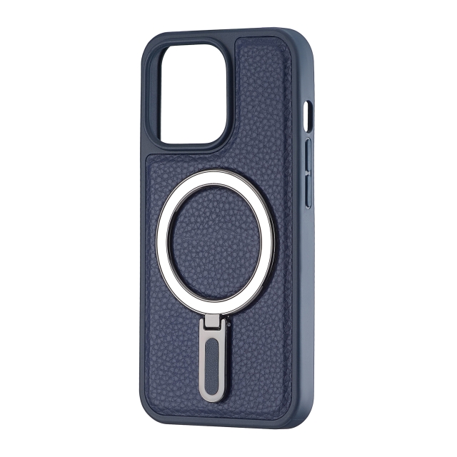 Чехол Jinduka Leather Ringo iPhone 13 Pro Blue