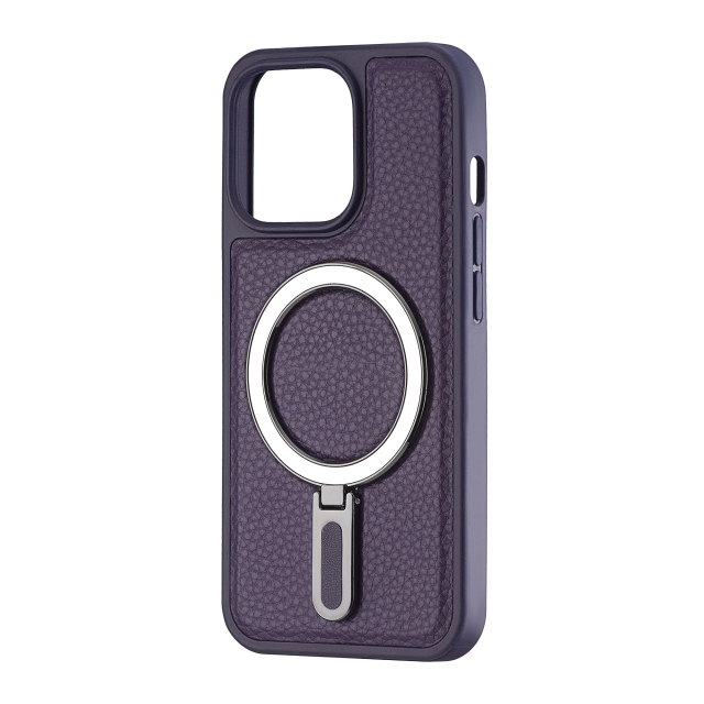 Чохол Jinduka Leather Ringo iPhone 13 Pro Purple