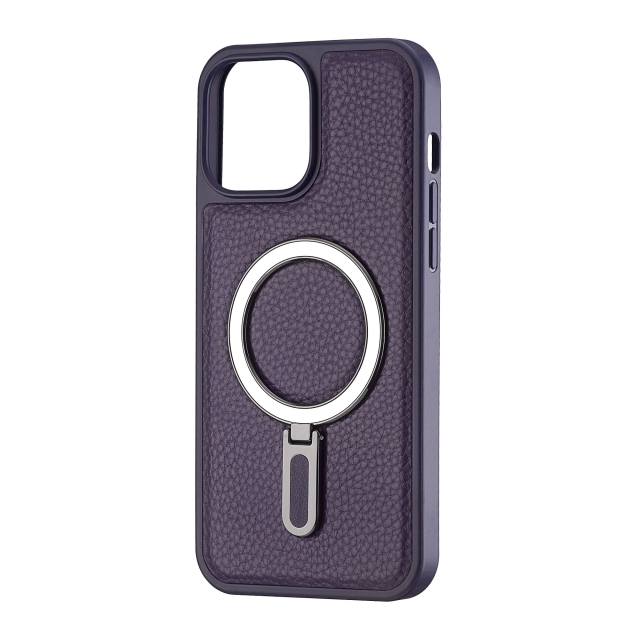 Чохол Jinduka Leather Ringo iPhone 13 Pro Max Purple