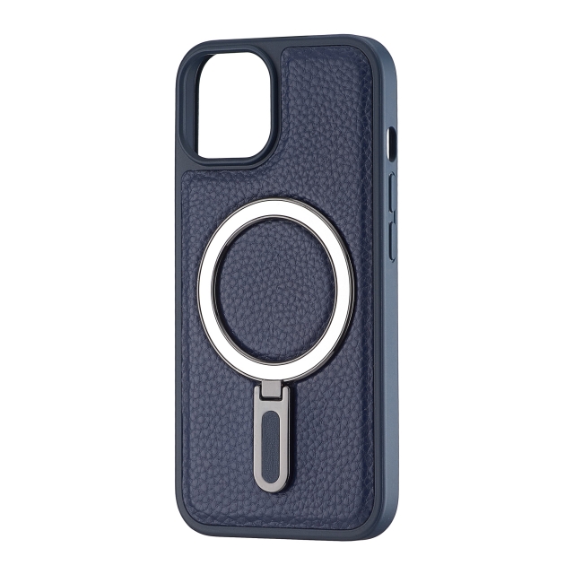 Чохол Jinduka Leather Ringo iPhone 14 Blue
