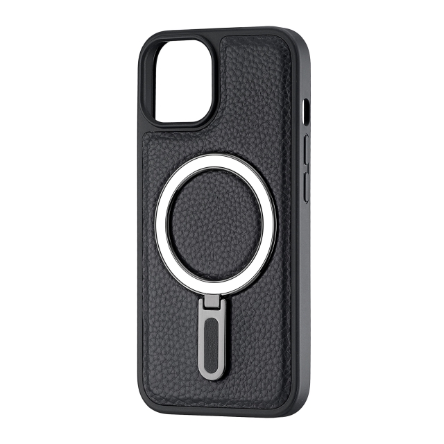 Чехол Jinduka Leather Ringo iPhone 14 Black