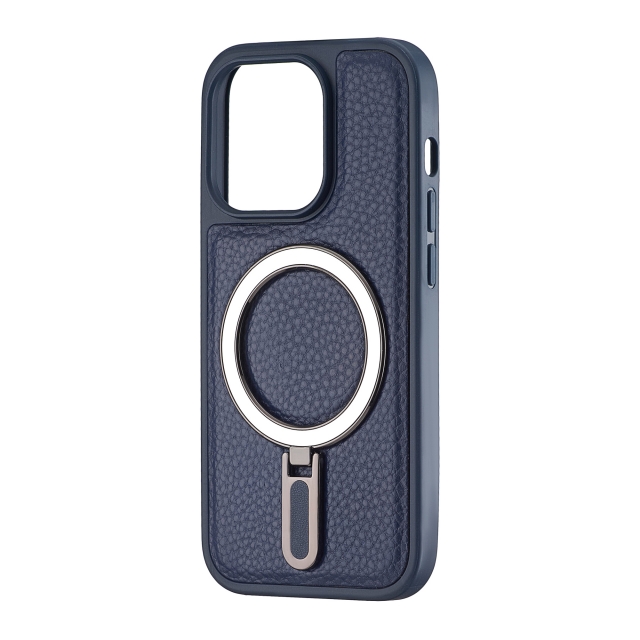 Чехол Jinduka Leather Ringo iPhone 14 Pro Blue