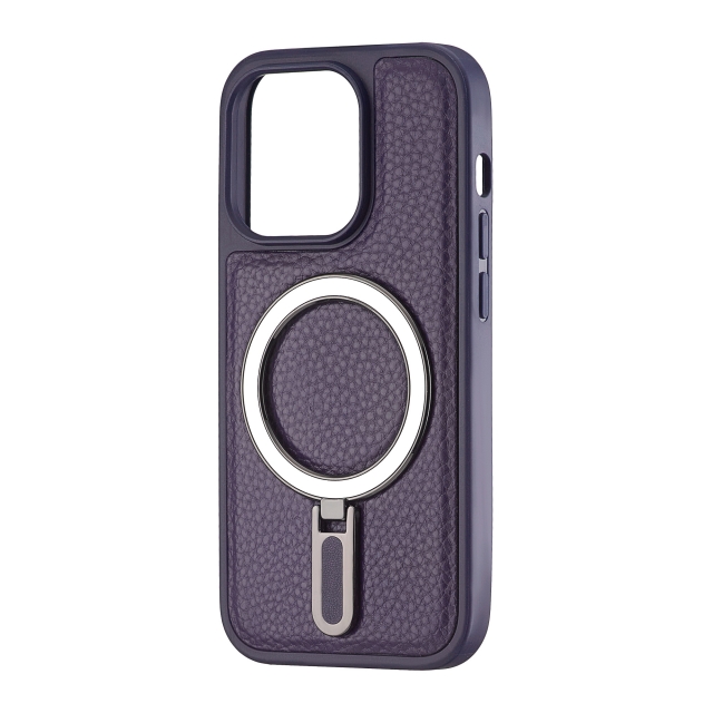 Чохол Jinduka Leather Ringo iPhone 14 Pro Purple