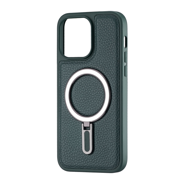 Чохол Jinduka Leather Ringo iPhone 14 Pro Max Green