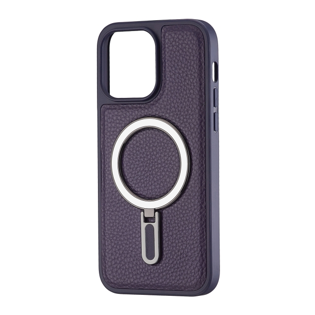 Чохол Jinduka Leather Ringo iPhone 14 Pro Max Purple