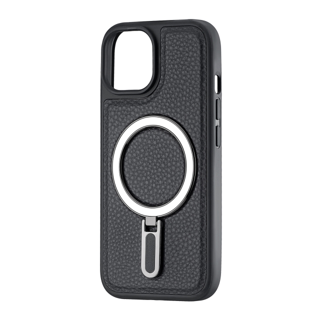 Чохол Jinduka Leather Ringo iPhone 15 Black