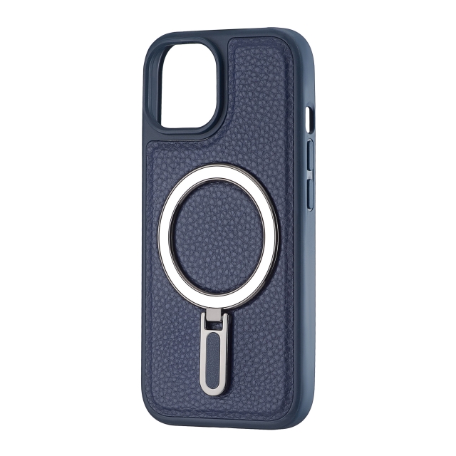 Чохол Jinduka Leather Ringo iPhone 15 Blue