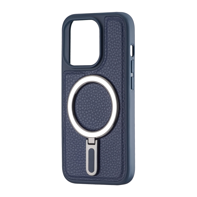 Чохол Jinduka Leather Ringo iPhone 15 Pro Blue