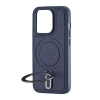 Чохол Jinduka Leather Ringo iPhone 15 Pro Blue