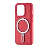 Чехол Jinduka Leather Ringo iPhone 15 Pro Red
