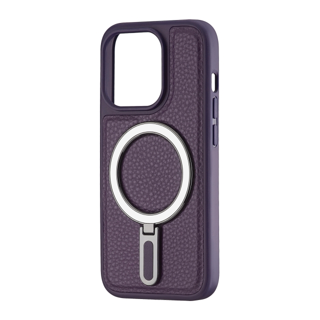 Чехол Jinduka Leather Ringo iPhone 15 Pro Purple