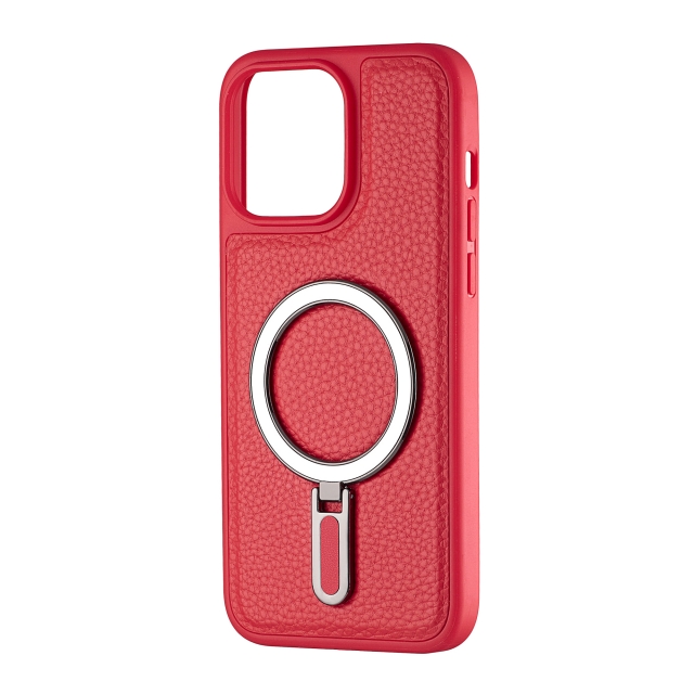 Чохол Jinduka Leather Ringo iPhone 15 Pro Max Red