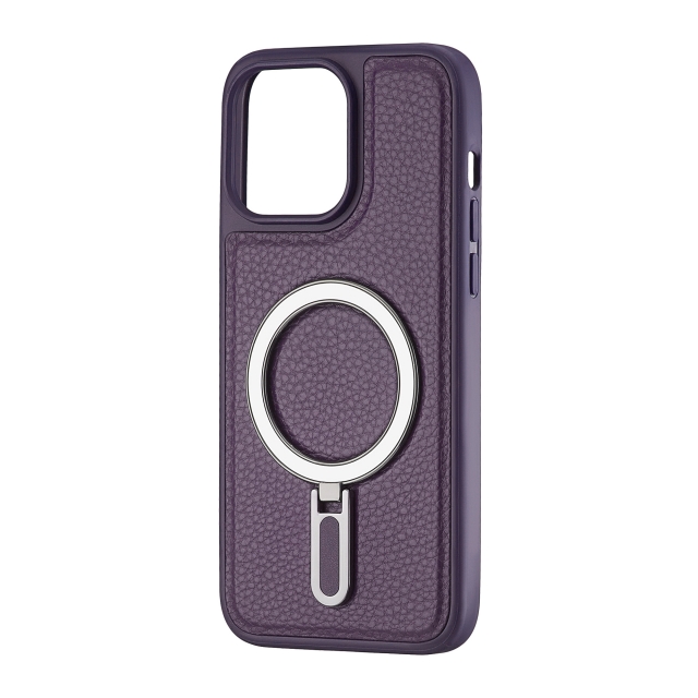 Чехол Jinduka Leather Ringo iPhone 15 Pro Max Purple