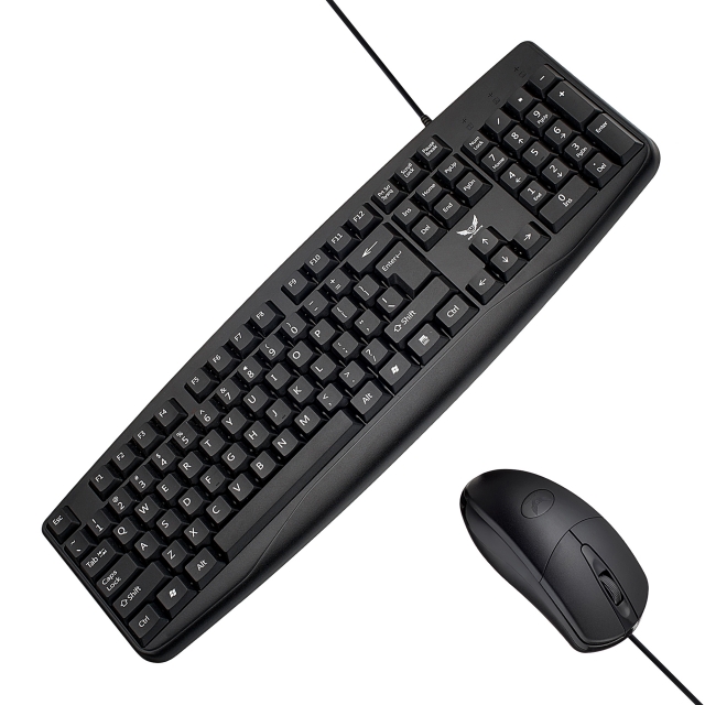 Клавиатура и мышь Zerodate LD802 (ENG) Black