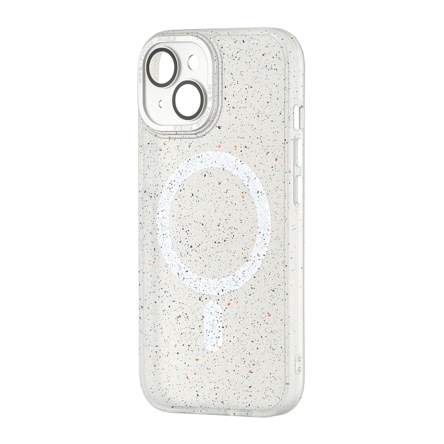 Чохол Splatter with MagSafe iPhone 15 White