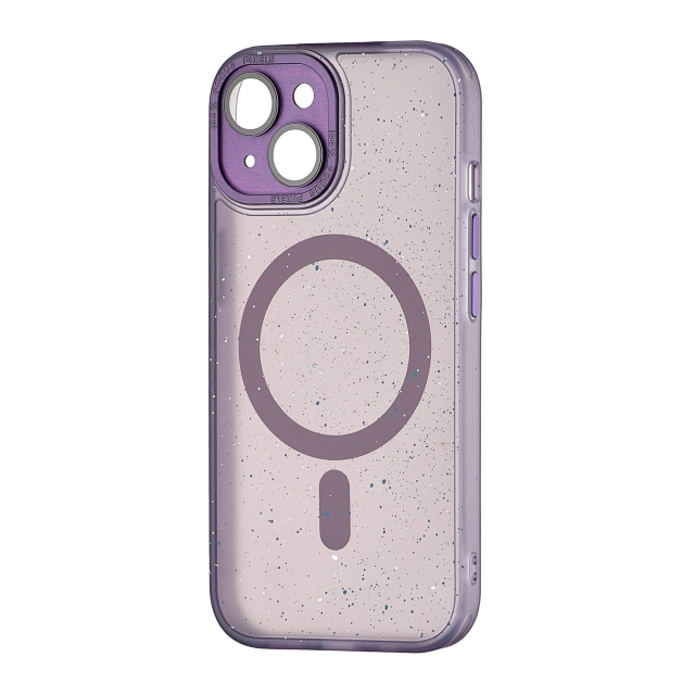 Чохол Splatter with MagSafe iPhone 15 Purple