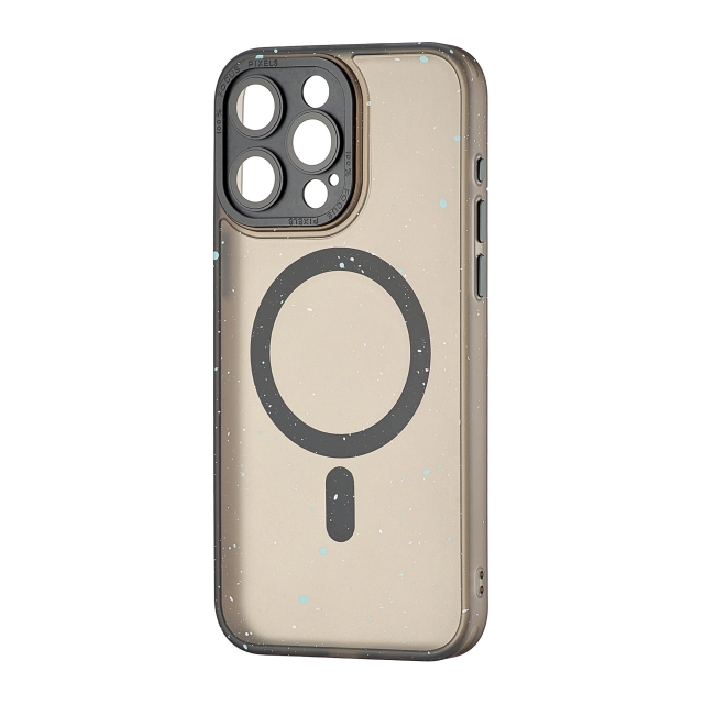 Чехол Splatter with MagSafe iPhone 15 Pro Max Black