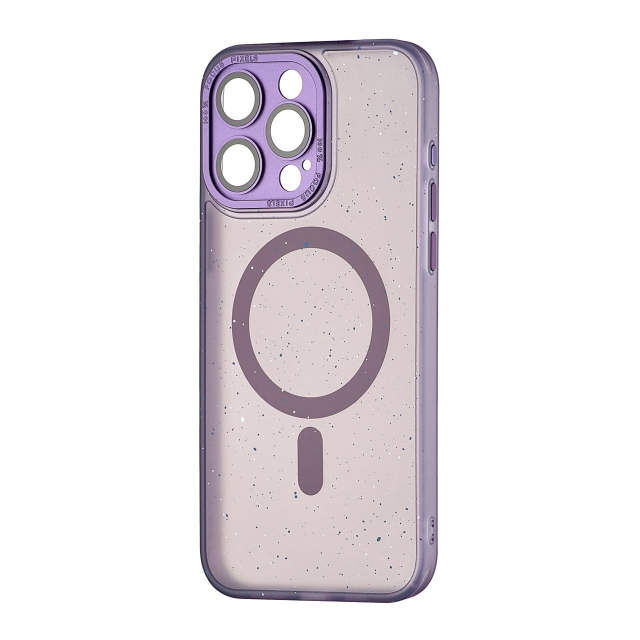 Чохол Splatter with MagSafe iPhone 15 Pro Max Purple