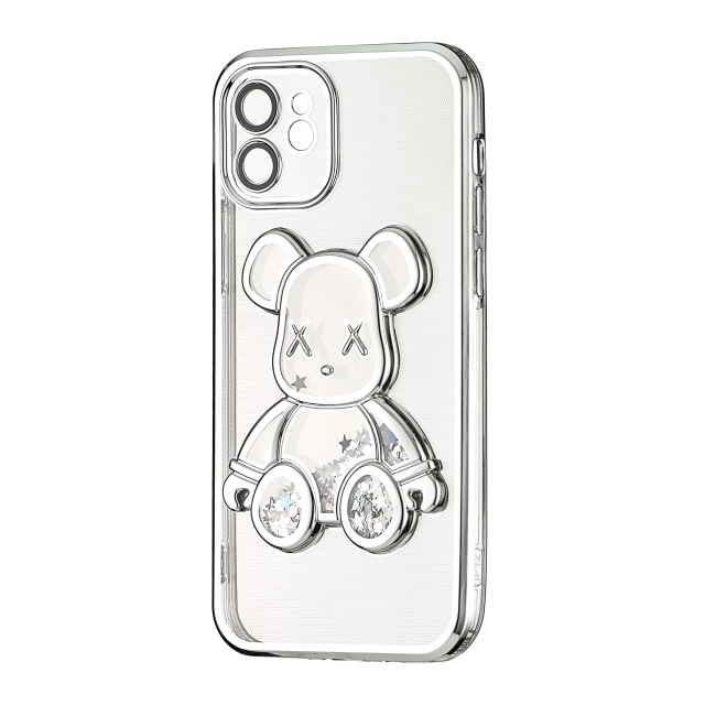 Чехол Shining Bear Case Protected Camera iPhone 12 Silver