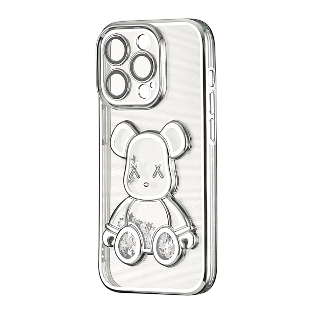 Чехол Shining Bear Case Protected Camera iPhone 14 Pro Silver