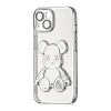Чохол Shining Bear Case Protected Camera iPhone 15 Silver