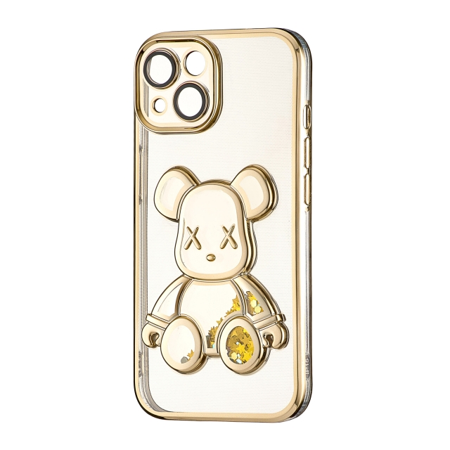 Чохол Shining Bear Case Protected Camera iPhone 15 Gold