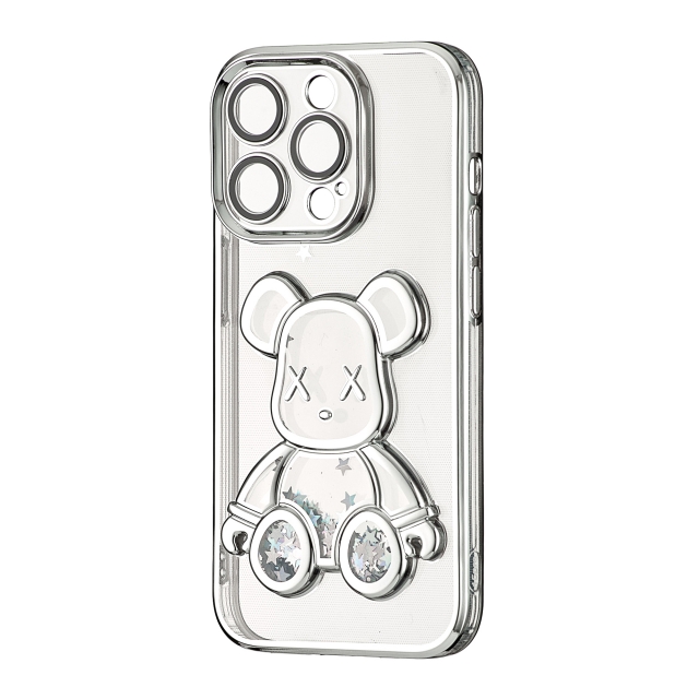 Чехол Shining Bear Case Protected Camera iPhone 15 Pro Silver