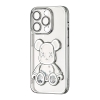 Чохол Shining Bear Case Protected Camera iPhone 15 Pro Silver