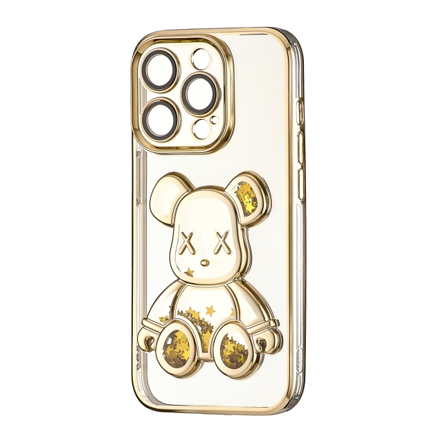 Чехол Shining Bear Case Protected Camera iPhone 15 Pro Gold