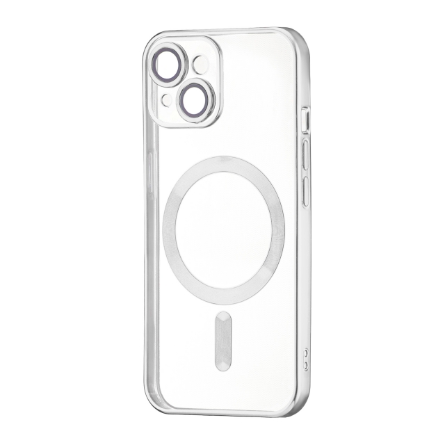 Чехол Ductil Metallic Edge with MagSafe (Protected Camera & Lens) iPhone 13 Silver