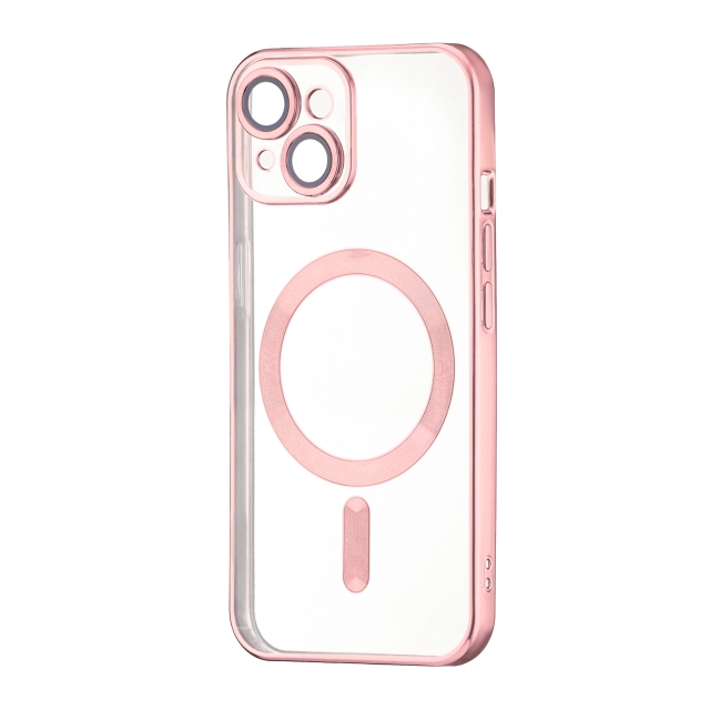 Чехол Ductil Metallic Edge with MagSafe (Protected Camera & Lens) iPhone 13 Pink