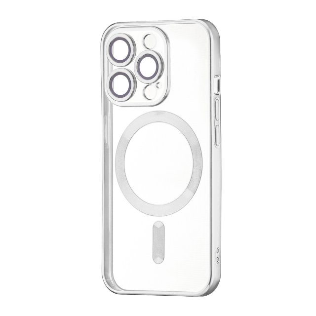 Чохол Ductil Metallic Edge with MagSafe (Protected Camera & Lens) iPhone 13 Pro Silver