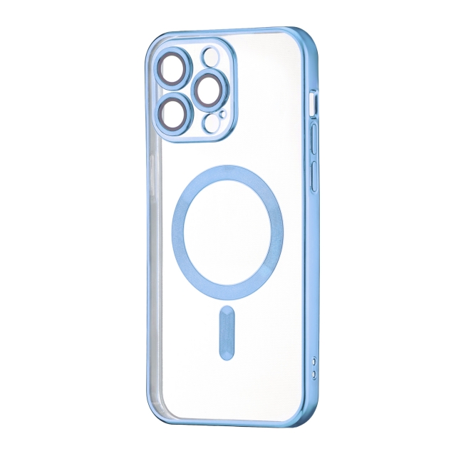 Чохол Ductil Metallic Edge with MagSafe (Protected Camera & Lens) iPhone 13 Pro Max Light Blue