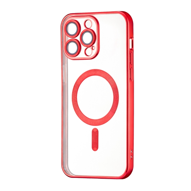 Чохол Ductil Metallic Edge with MagSafe (Protected Camera & Lens) iPhone 13 Pro Max Red