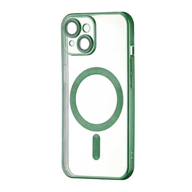 Чехол Ductil Metallic Edge with MagSafe (Protected Camera & Lens) iPhone 14 Dark Green