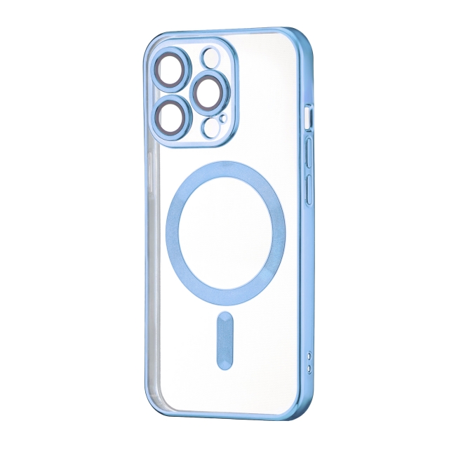 Чехол Ductil Metallic Edge with MagSafe (Protected Camera & Lens) iPhone 14 Pro Light Blue