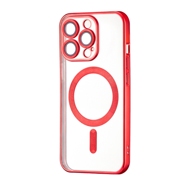 Чехол Ductil Metallic Edge with MagSafe (Protected Camera & Lens) iPhone 14 Pro Red