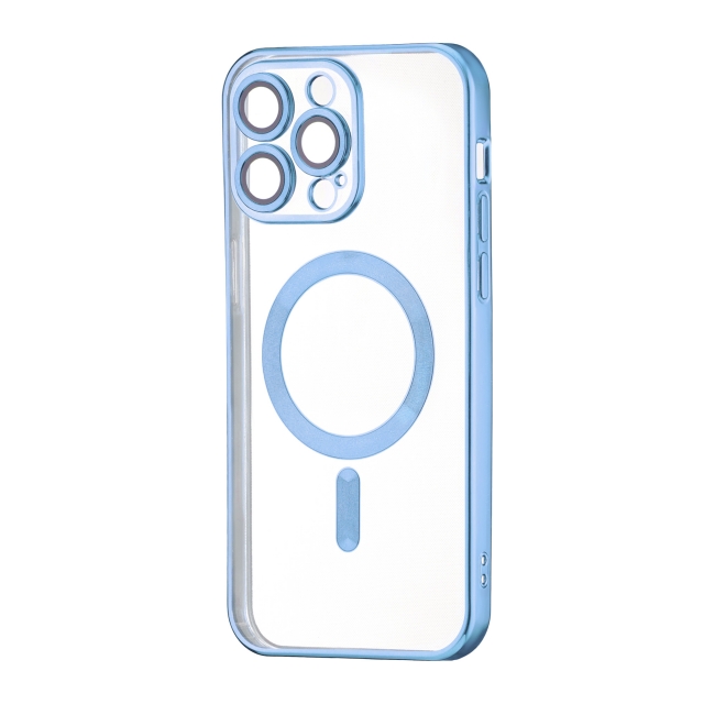 Чохол Ductil Metallic Edge with MagSafe (Protected Camera & Lens) iPhone 14 Pro Max Light Blue