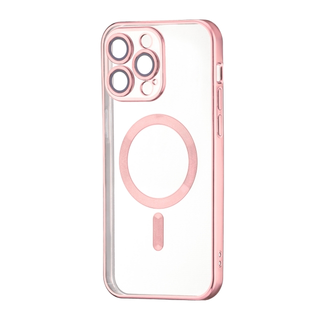 Чохол Ductil Metallic Edge with MagSafe (Protected Camera & Lens) iPhone 14 Pro Max Pink