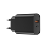 СЗУ WIWU Wi-U002 Type C PD+QC Charger EU Plug Black (Wi-U002)