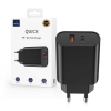 МЗП WIWU Wi-U002 PD QC charger set with EU plug USB to Type C Black