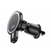 Холдер Hoco CA85 Ultra-fast magnetic wireless charging car holder Black
