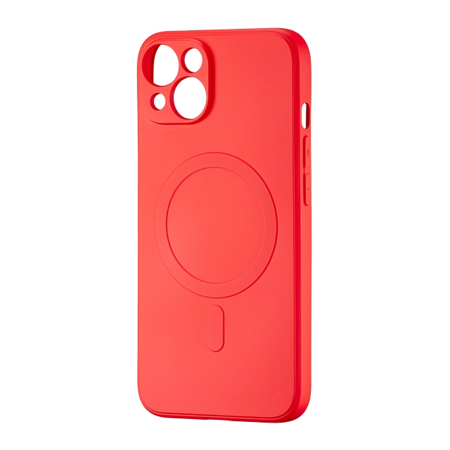 Чехол TPU with MagSafe Protected Camera iPhone 14 Red