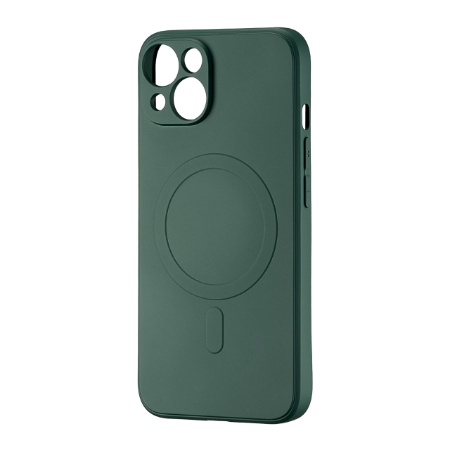 Чехол TPU with MagSafe Protected Camera iPhone 14 Dark Green