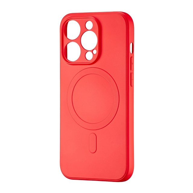 Чехол TPU with MagSafe Protected Camera iPhone 14 Pro Red