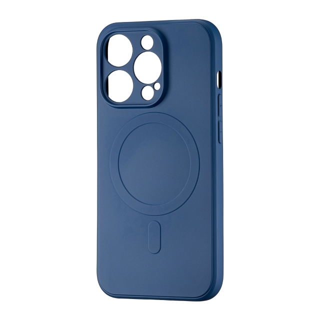 Чехол TPU with MagSafe Protected Camera iPhone 14 Pro Dark Blue