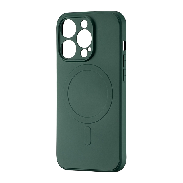 Чехол TPU with MagSafe Protected Camera iPhone 14 Pro Dark Green