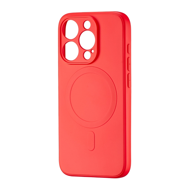 Чехол TPU with MagSafe Protected Camera iPhone 15 Pro Red