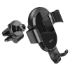 Холдер Hoco CA105 Guide three - axis linkage wireless charging car holder Black