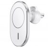 Холдер WIWU CH-306 with MagSafe Magnetic Attached Wireless Charger Car mount Silver (CH-306)